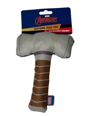 Marvel Thor Hammer Plush Dog Toy New